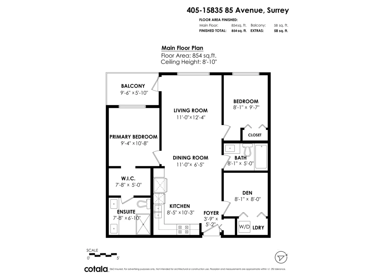 Dining Area Photo of 405 15835 85 Avenue, Surrey, BC