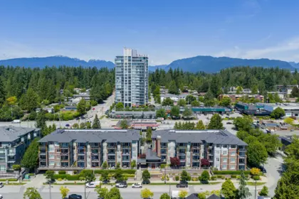 Aerial View of 2410 963 Charland Avenue, Coquitlam, BC