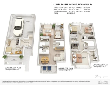 Aerial View of 11 22380 Sharpe Avenue, Richmond, BC