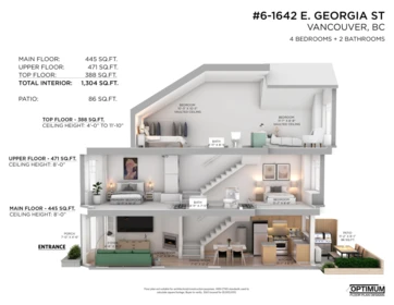 6 1642 E Georgia Street, Vancouver, BC, Vancouver — Townhouse for sale