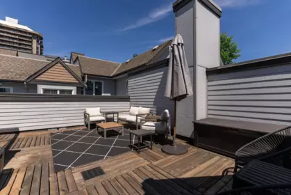 Outdoor Deck Photo of 213 3787 Pender Street, Burnaby, BC