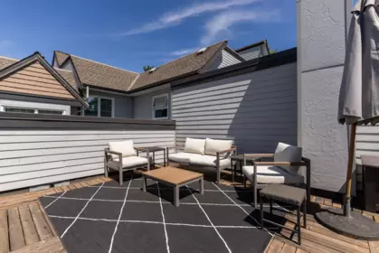 Outdoor Patio Photo of 213 3787 Pender Street, Burnaby, BC
