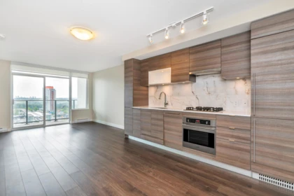 Kitchen Island Photo of 1407 602 Como Lake Avenue, Coquitlam, BC