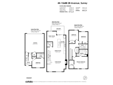44 15688 28 Avenue, Surrey, BC, Surrey — Townhouse for sale
