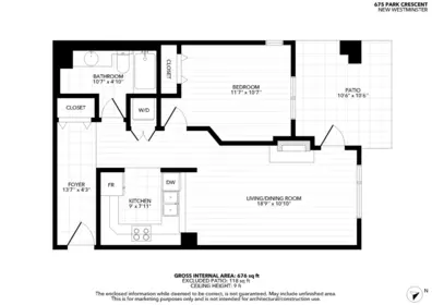 Aerial View of 108 675 Park Crescent, New Westminster, BC