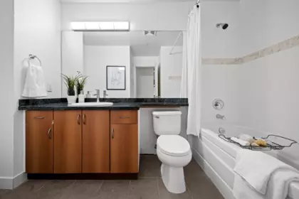 Basement Recreation Room Photo of 108 675 Park Crescent, New Westminster, BC