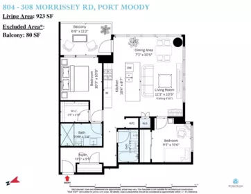 Exterior Rear Photo of 804 308 Morrissey Road, Port Moody, BC