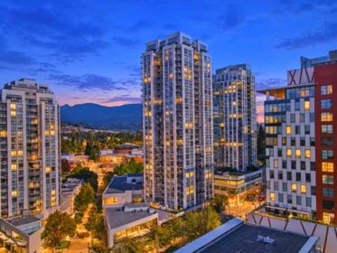 Aerial View of 1401 2979 Glen Drive, Coquitlam, BC