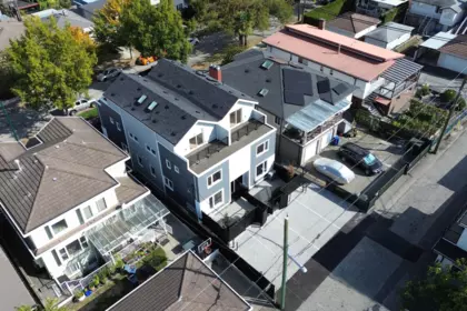 Aerial View of 4 3268 E 18 Avenue, Vancouver, BC