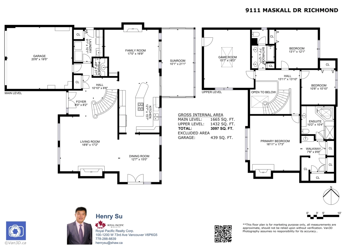 Living Room Photo of 9111 Maskall Drive, Richmond, BC