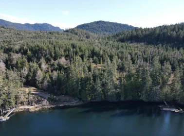 Front exterior of LOT 4 Hidden Basin, Nelson Island, BC