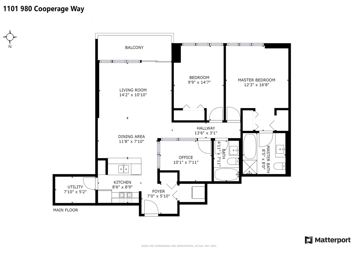 Bedroom 2 Photo of 1101 980 Cooperage Way, Vancouver, BC