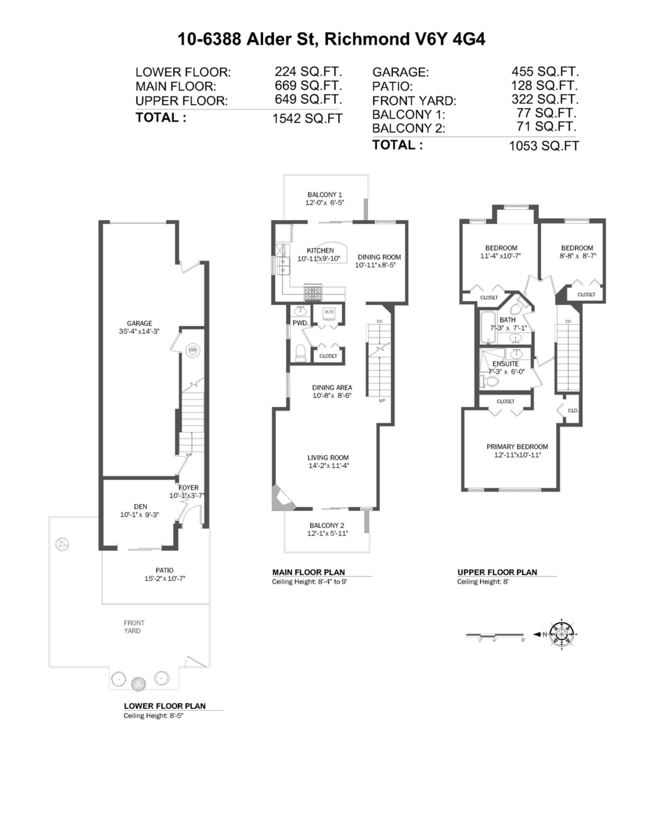 Front Yard Photo of 10 6388 Alder Street, Richmond, BC