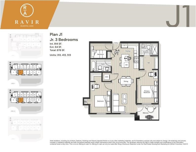 Exterior Rear Photo of 413 1051 James Avenue, Coquitlam, BC