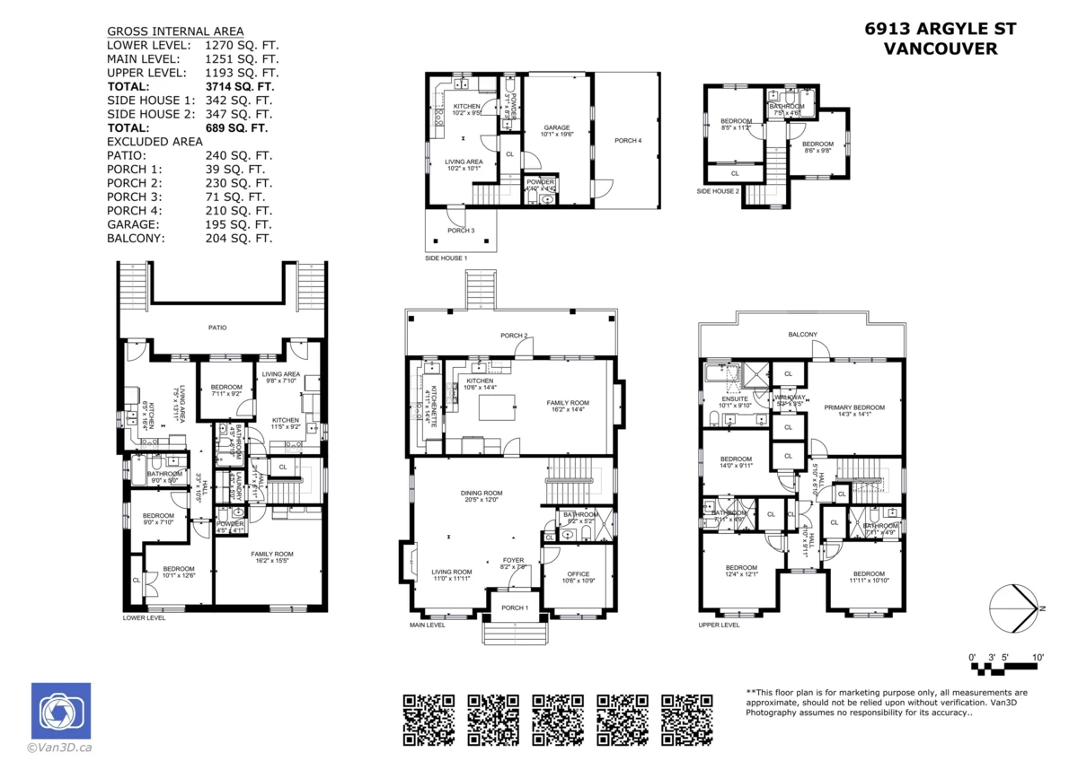 Primary Bedroom Photo of 6913 Argyle Street, Vancouver, BC