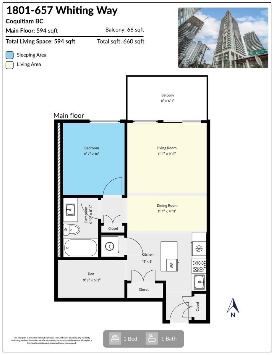 Street View Photo of 1801 657 Whiting Way, Coquitlam, BC