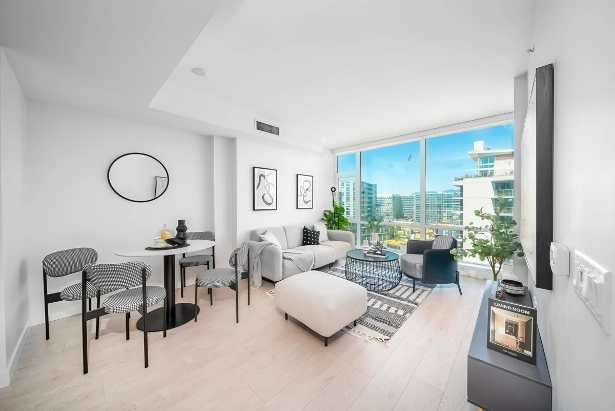 Living Room Photo of 1706 6833 Buswell Street, Richmond, BC