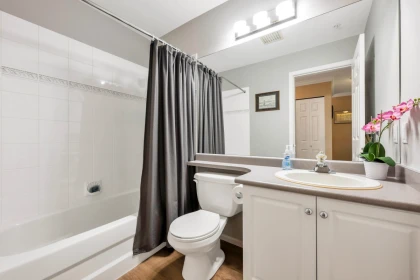 Basement Recreation Room Photo of 202 4745 54a Street, Delta, BC