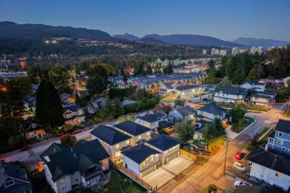 Aerial View of 2717 Henry Street, Port Moody, BC