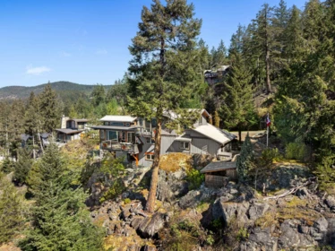 Aerial View of 9987 Welcome Wynd, Halfmoon Bay, BC