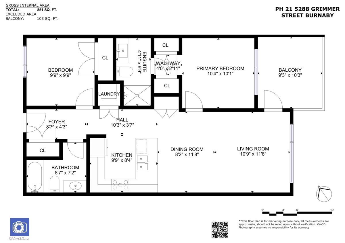 Outdoor Deck Photo of PH21 5288 Grimmer Street, Burnaby, BC