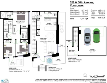 Loft / Bonus Room Photo of 528 W 30th Avenue, Vancouver, BC