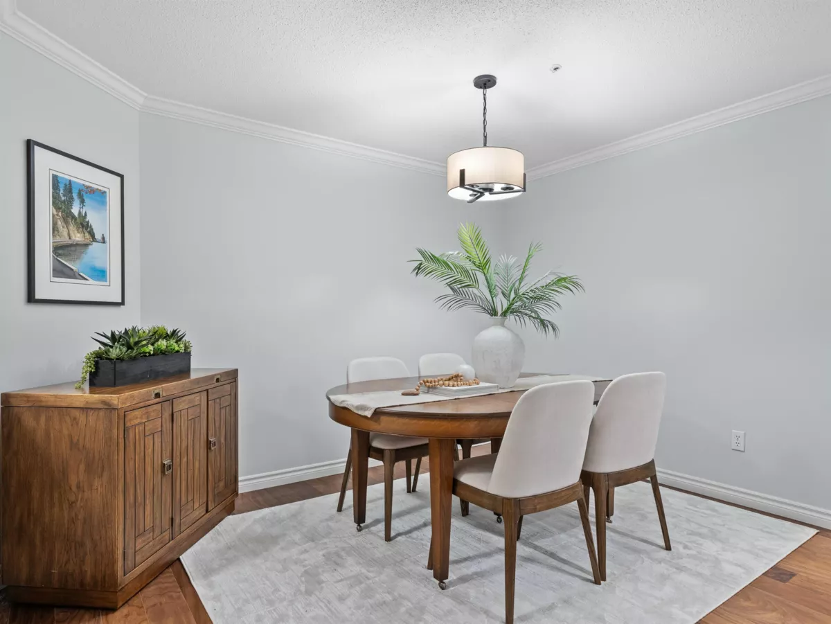Dining Area Photo of 107 3690 Banff Court, North Vancouver, BC