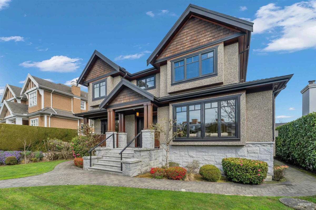 Aerial View of 5990 Cartier Street, Vancouver, BC