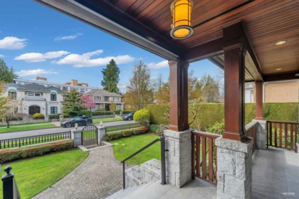 Aerial View of 5990 Cartier Street, Vancouver, BC