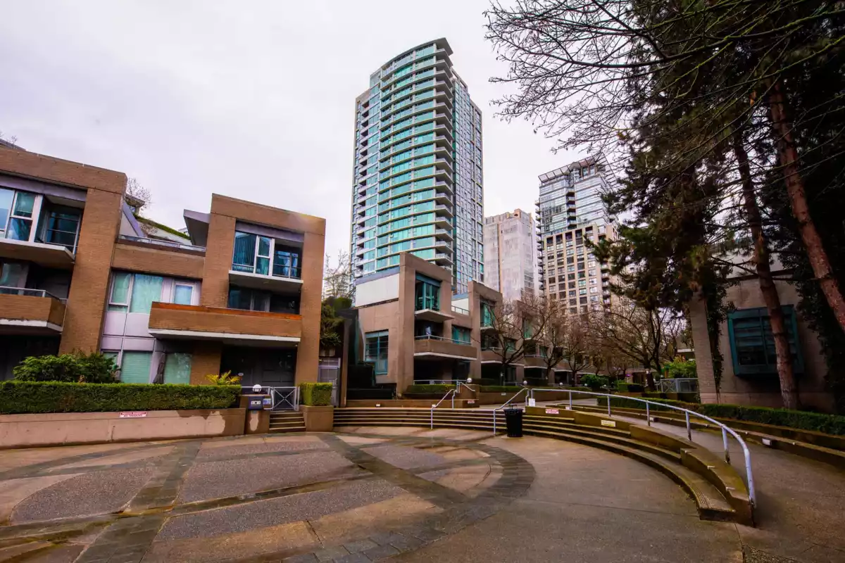 Living Room Photo of 1507 1008 Cambie Street, Vancouver, BC