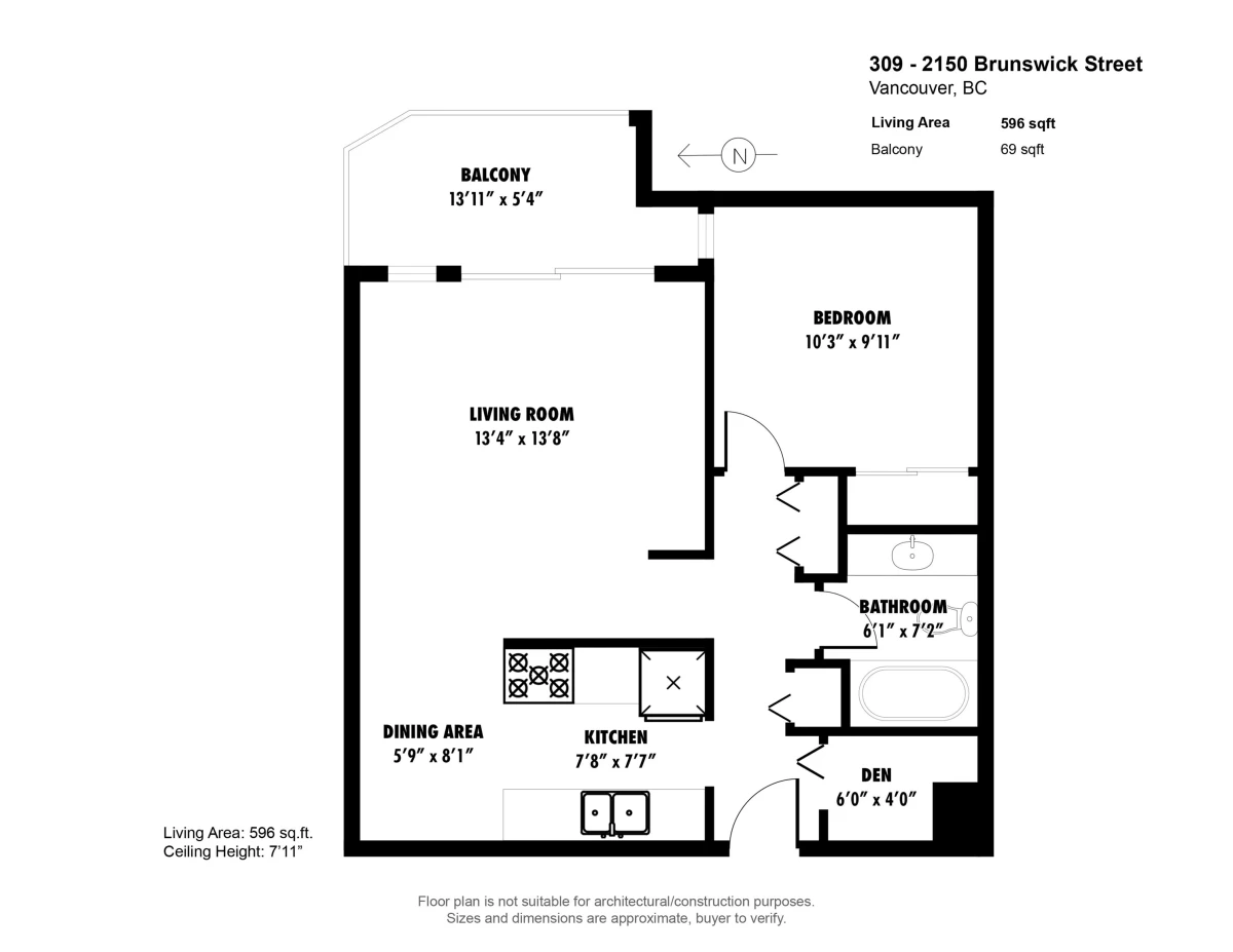 Office / Den Photo of 309 2150 Brunswick Street, Vancouver, BC