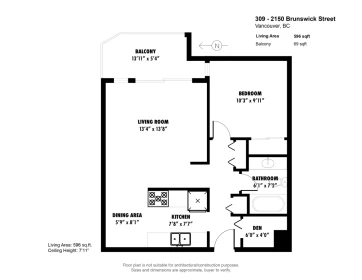 Office / Den Photo of 309 2150 Brunswick Street, Vancouver, BC