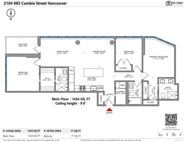 Backyard Photo of 2104 885 Cambie Street, Vancouver, BC