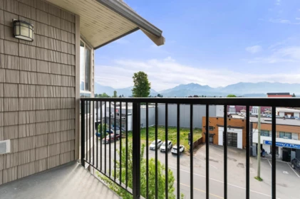 Aerial View of 412 9000 Birch Street, Chilliwack, BC