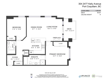 Entry Foyer Photo of 304 2477 Kelly Avenue, Port Coquitlam, BC