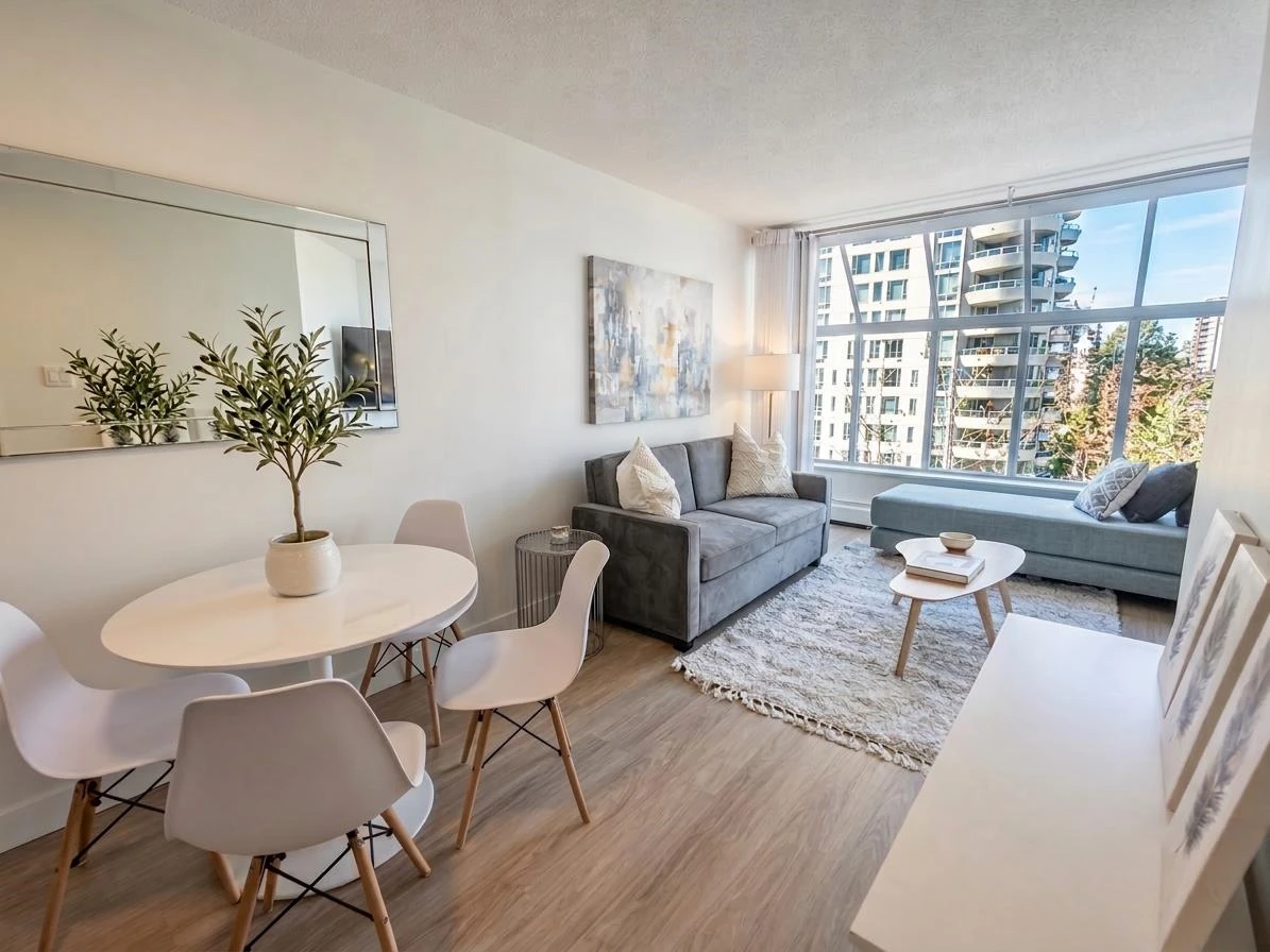 Dining Area Photo of 806 1330 Burrard Street, Vancouver, BC