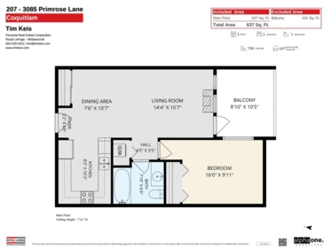 Aerial View of 207 3085 Primrose Lane, Coquitlam, BC