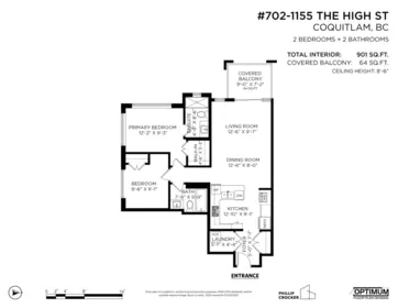 Loft / Bonus Room Photo of 702 1155 The High Street, Coquitlam, BC