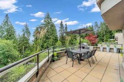 Aerial View of 604 1500 Ostler Court, North Vancouver, BC
