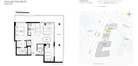 1601 5766 Gilbert Road, Richmond, BC, Richmond — Apartment/Condo for sale