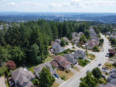 Aerial View of 1565 Bramble Lane, Coquitlam, BC