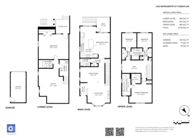 Aerial View of 1412 Marguerite Street, Coquitlam, BC
