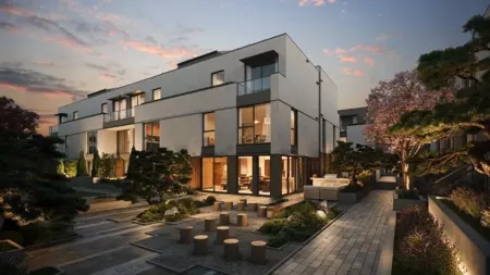 Exterior Rear Photo of 203 636 Thompson Avenue, Coquitlam, BC