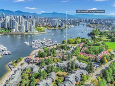 Aerial View of 1002 Ironwork Passage, Vancouver, BC
