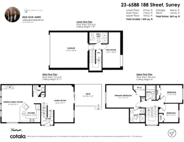 23 6588 188 Street, Surrey, BC, Surrey — Townhouse for sale