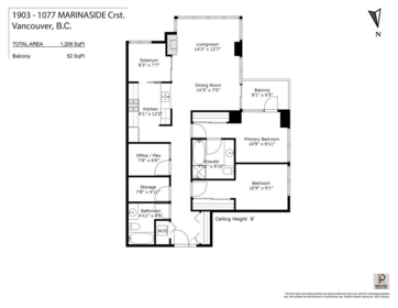1903 1077 Marinaside Crescent, Vancouver, BC, Vancouver — Apartment/Condo for sale