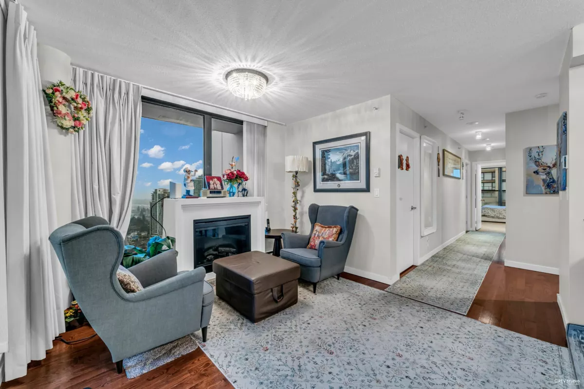 Living Room Photo of PH5 7178 Collier Street, Burnaby, BC