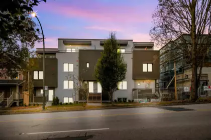 Aerial View of 2069 E 1st Avenue, Vancouver, BC