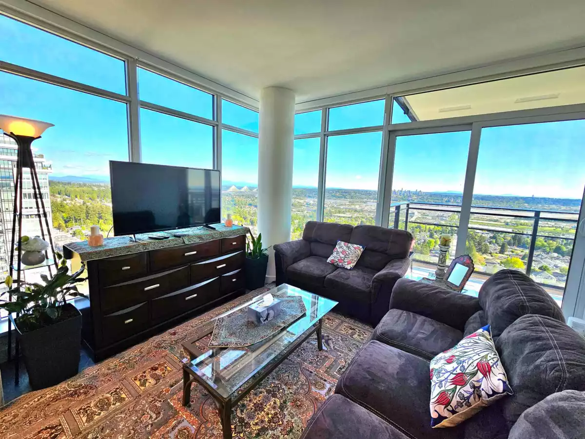 Living Room Photo of 2102 505 Nelson Street, Coquitlam, BC