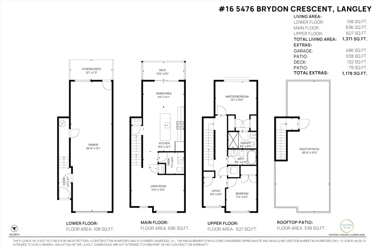 Dining Area Photo of 16 5476 Brydon Crescent, Langley, BC